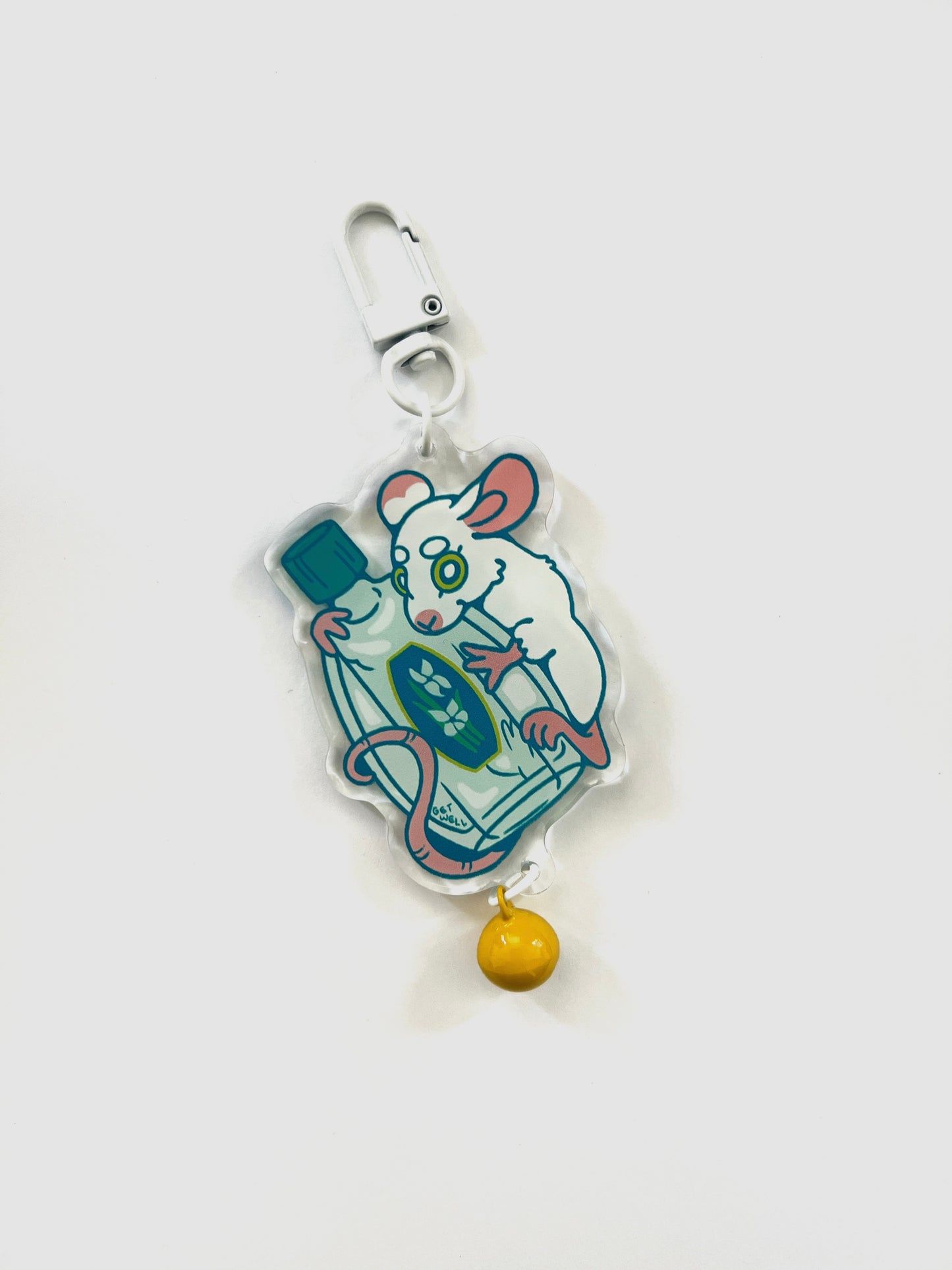 Rat White Flower Oil | Lucky Cure Keychain