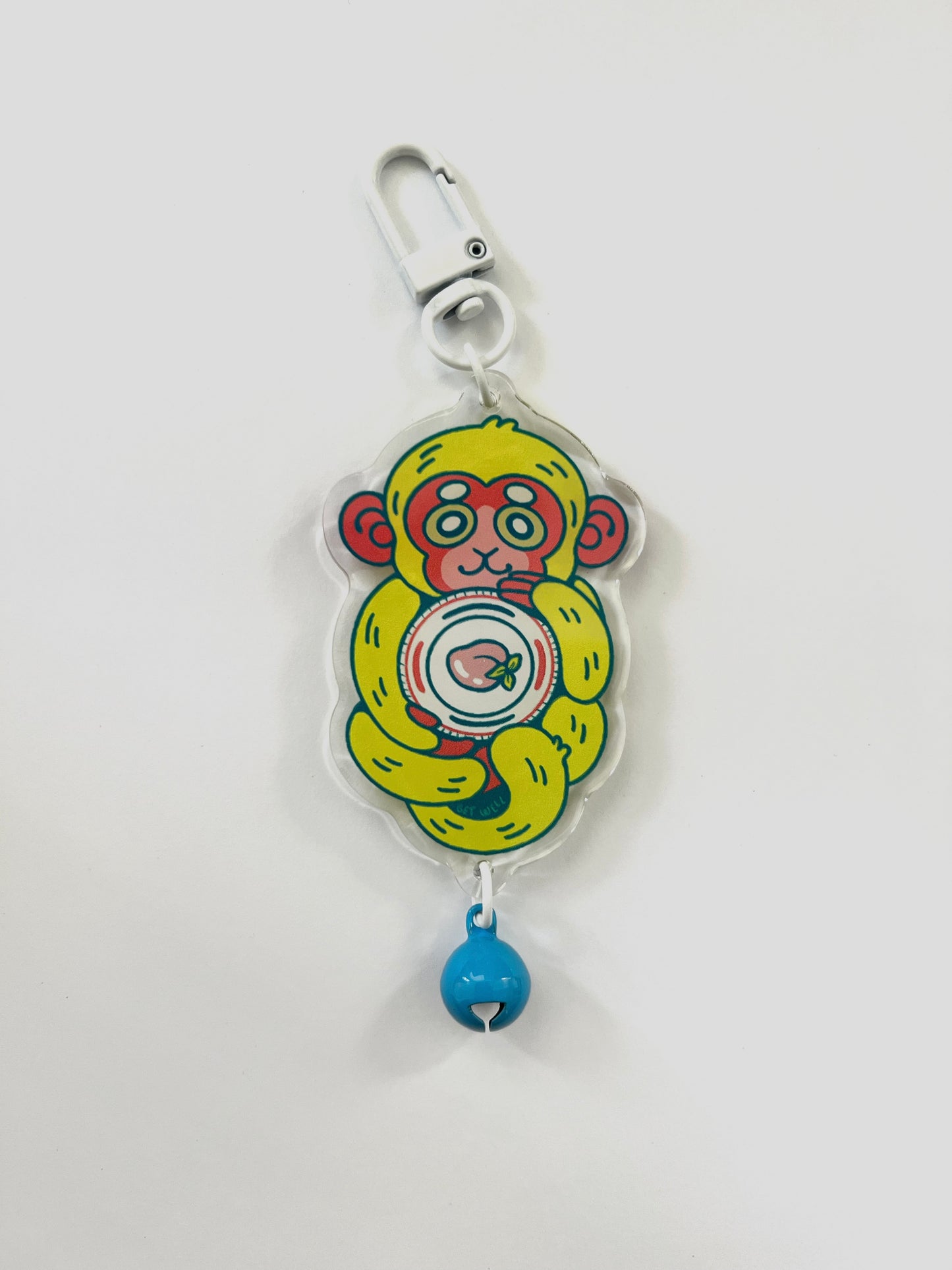 Monkey Holding Peach | Lucky Cure Keychain