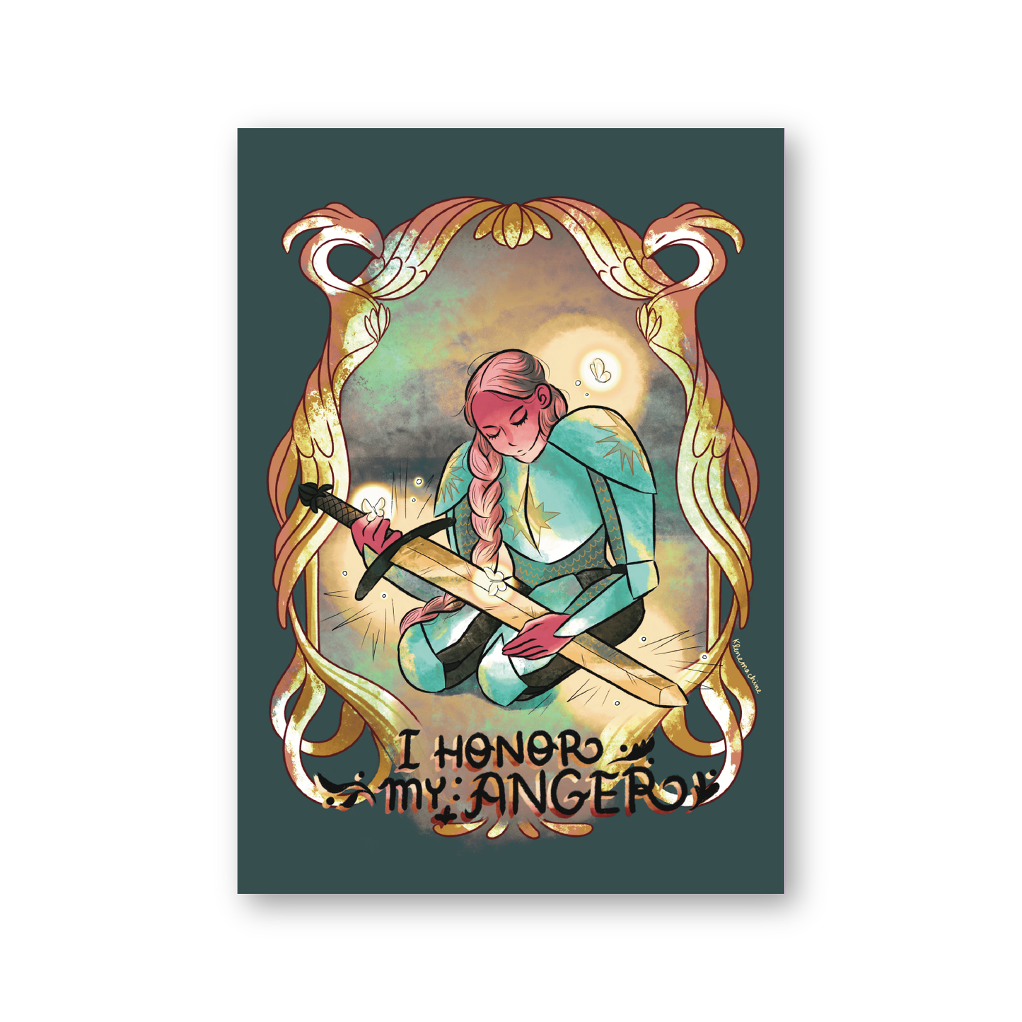 I Honor My Anger Knight | Print