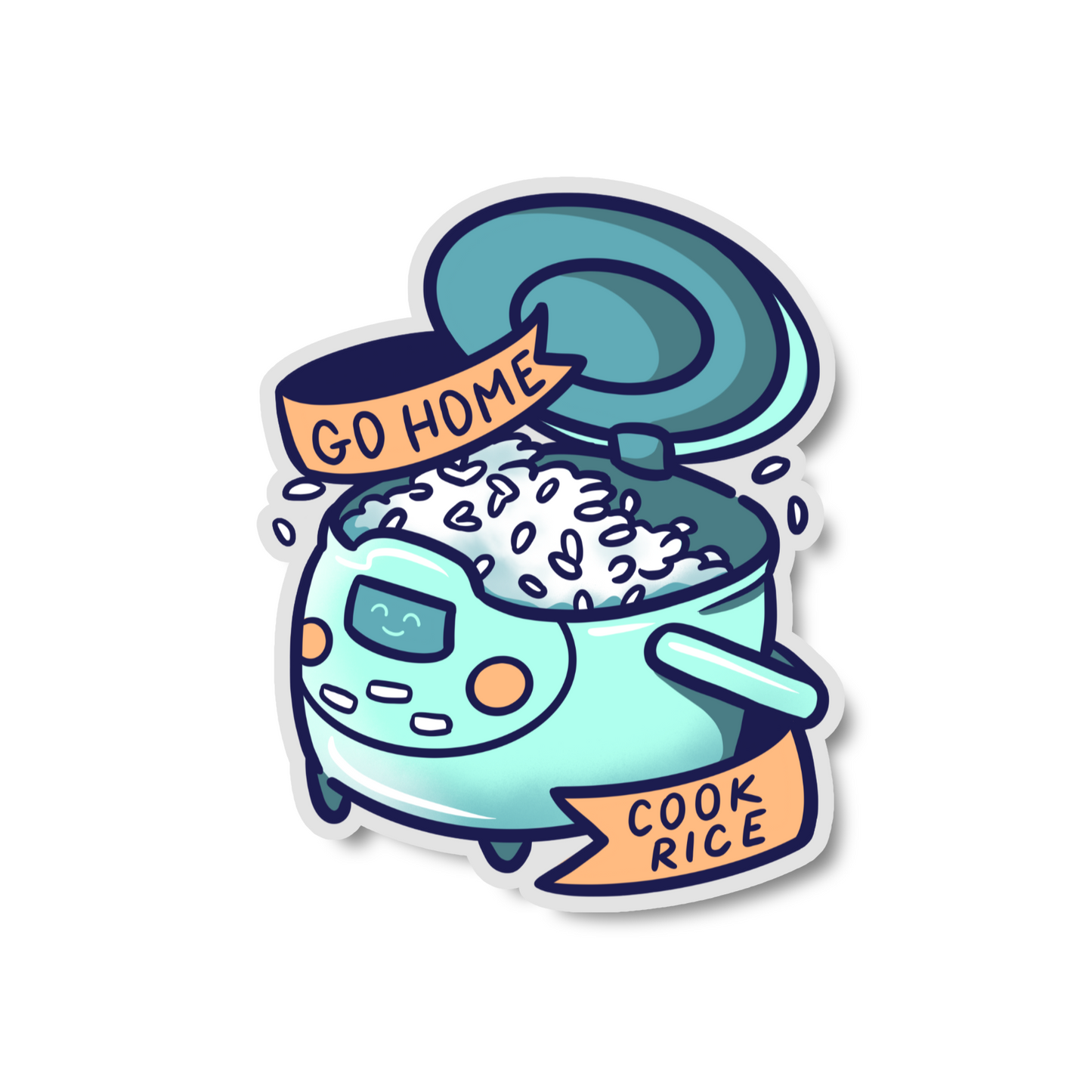 Go Home, Make Rice! | Sticker
