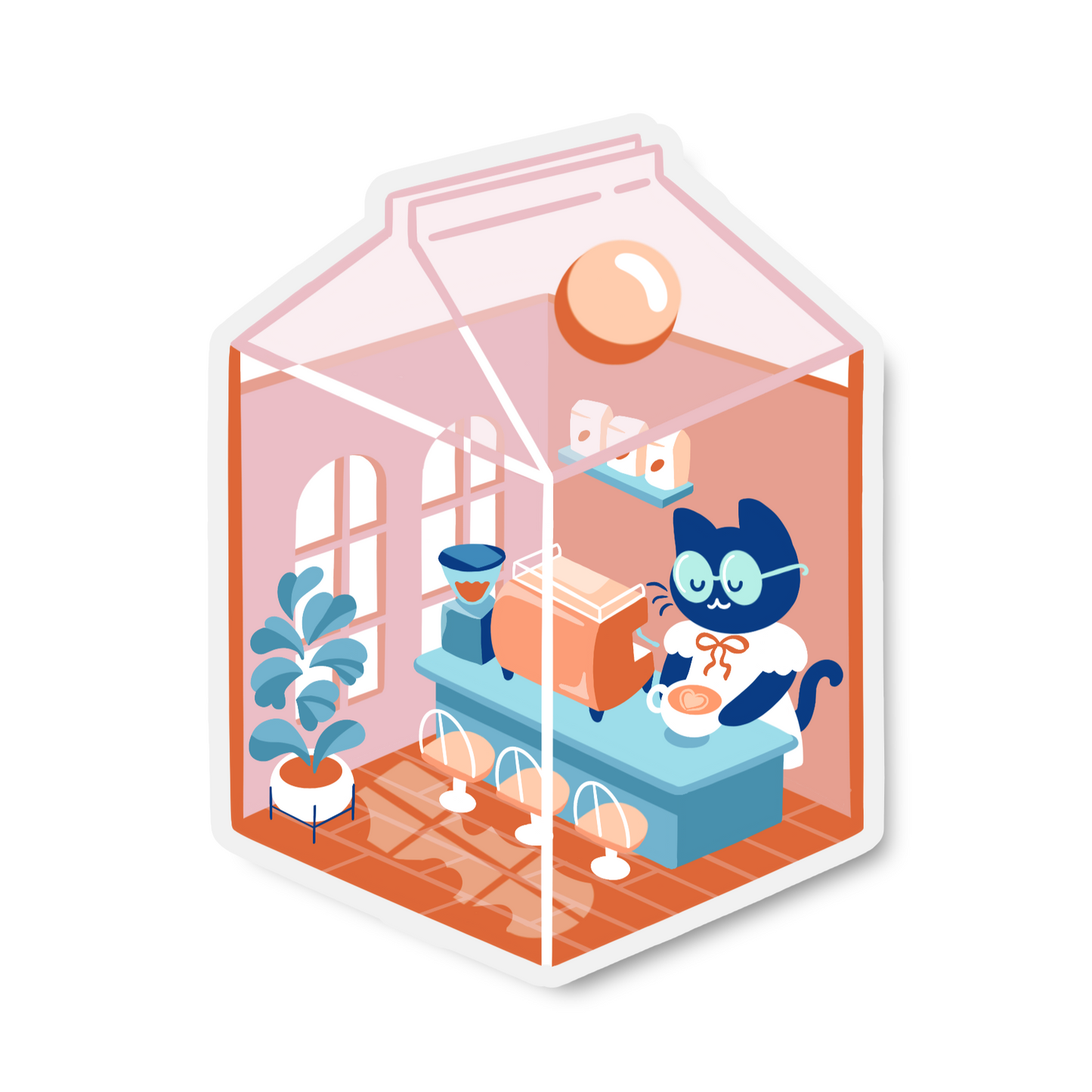 Cat Cafe | Sticker